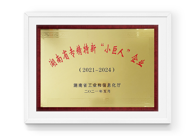 Provincia de Hunan especializada, refinada, &uacute;nica y nueva 'Little Giant ' Enterprise